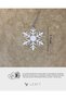Minimal Snowflakes Christmas Tree Ornaments Set of 10 (7.5 cm) - 3D Printing - 6