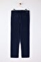 Lacivert Erkek Dar Paça/Slim Fit Mevsimlik %100 Pamuk Likralı Kumaş Pantolon TMNAW26PL00032 - 6