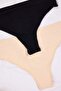 Black-Tan 2-Pack Seamless Thongs Tbbaw26Cm00015 - 3