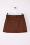 Dark Brown Faux Suede Mini Skirt Shorts & Bermuda Twoaw26Sr00058 - 6