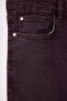 Bordo Yüksek Bel Esnek Kumaş İspanyol Paça Flare Fit Büyük Beden Jeans TBBAW23JE00001 - 6