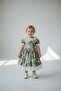 Patterned lace-hemmed children's dress - 4