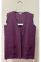 Knitted Buttonless Mother Vest for Women of Middle Ages and Above - 6