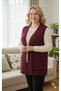 Knitted Buttonless Mother Vest for Women of Middle Ages and Above