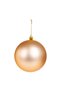 Christmas Ball, Glittery Matte Shiny, Gold-Champagne - Set of 6, 10 cm - 4