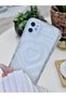 Apple iPhone 11 Compatible 3D Heart Embossed Patterned Anti-Shock Camera Protected Transparent Silicone Case - 2