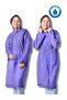 Purple Eva Fabric Water and Windproof Raincoat