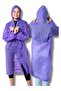 Purple Eva Fabric Water and Windproof Raincoat - 3