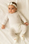 BilgeTrend Scalloped Baby Booties and Bandana Set Scallop Patterned Shoes Bandana Set B888