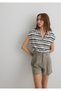 Striped Polo T-Shirt Loose Fit / Loose Relaxed Cut 1612610-85454
