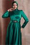 BELTED SATIN DRESS 43944 - 2