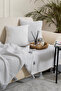 Lavi Pompom Gray Sofa Cover 115 X 200 cm Sofa Divan Sofa Bed Armchair Cover Shawl with Tassels - 4