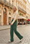 Women's 2 Thread Nevrür Stitched Pocketed Wide Leg Trousers