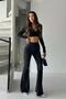 High Waist Spanish Leggings for Women - Anthracite - 4