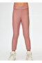 Powder Pink Girl's Winter Leather Trousers - 5