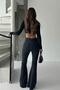 High Waist Spanish Leggings for Women - Anthracite - 7