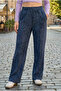 The woman's wide-legged trousers with ribbed pockets - 3