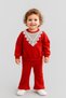 Girl baby lace detailed Flared f Corded Fabric tights set of 2 bottom top 6-9-12-18-24 months