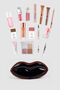 Mayki̇s Women's Black Leather Makeup, Stationery, Pen Holder, Gift, Cosmetic Bag - 2