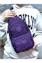 Women's Purple Water Resistant Fabric Front Crossbody Bag 3200 - 3