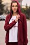 Defy's Women's Oversize Hooded Zipper Pocket Sweatshirt