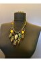 Brown Crystal Stone Beaded Women's Necklace 20 cm - 4