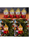 Snowman Tree Ornament Christmas Tree 3-Piece Pine Tree Ornament Christmas Ornament - 2