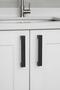 12 Pieces Bihter Patterned Handle 128 mm Black Kitchen Handle Drawer Cabinet Door Handle Metal Furniture Cabinet - 5