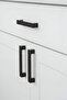 4 Pieces Bihter Patterned Handle 128 mm Black Kitchen Handle Drawer Cabinet Door Handle Metal Furniture Cabinet - 4