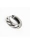 Modern Sports Design 316l Steel Hoop Snap Biker Earrings (single) - 4