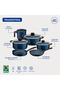Aluminium Non-Stick Cookware Set, 9 pcs, Assorted Color - Since 1911, Made In Brazil