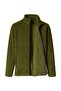 Outdoor Clothing Khaki Green Fleece Jacket with 2 Pockets - 3
