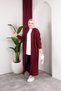 Women's Shawl Collar Long Knitwear and Bearded Furry Cardigan - 6