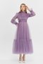 Women's Evening Dresses and Graduation Hijab Evening Dresses Hayal Tulle Ruffle Detailed Princess Evening Dress