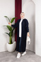 Women's Shawl Collar Long Knitwear and Bearded Furry Cardigan - 6
