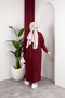 Women's Shawl Collar Long Knitwear and Bearded Furry Cardigan - 2