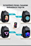 حقيبة ظهر Pixoo Cyberbag باللون الأسود مع شاشة عرض LED - 7