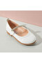 Girl's White Color Stone Orthopedic Sole Stylish Ballet - 5