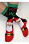 3 Pairs of Christmas Themed Mixed Color Socks - 2