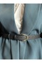 Lust Classic Patterned Women's Silver Buckle Belt Coat Belt Dress Belt Trouser Belt - 2