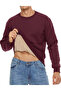 Ghassy Co. Men's Ultra Thermal Sherpa Plush Lined Crew Neck Sweatshirt - 2