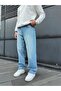 Men's Baggy Pants Wide Leg Blue Washed Baggy Jeans - 3