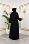 Medina Silk Balloon Sleeve Mevlana Ferace Abaya - 6