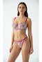 Women's Pink Fuchsia Floral Embroidered Underwear Set - 2