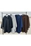 Gray Fleece Poncho Length 90 cm Standard Size (36--60) - 5