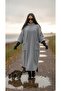 Wellsoft Double Sided Fleece Soft Saw Poncho - 2