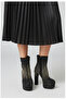 Special Design Platform Heel Women's Black Stylish Stone Boots - 6