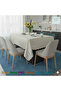 Tablecloth Pvc Lace Look Non-Slip Liquid-Proof Non-Perforated Kitchen Mei̇wa Emi̇ly Cream - 4