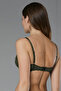 Women's Khaki Lace Hollow Gathering Bra - 2