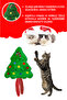Christmas Pine Tree Cat Toy – Red Furry Plush Cat Toy - 5